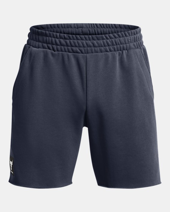 Men's Project Rock Heavyweight Terry Shorts in Gray image number 4